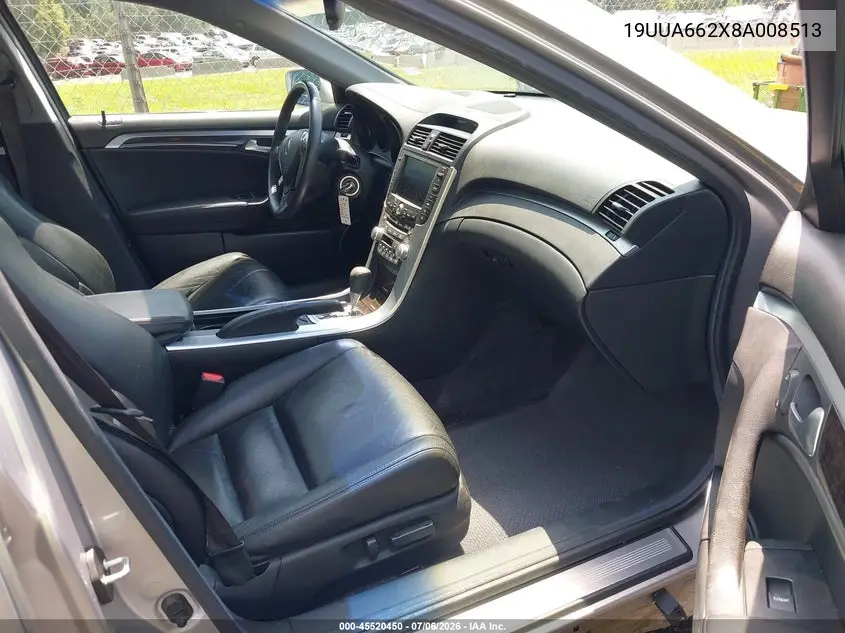 2008 Acura Tl 3.2 VIN: 19UUA662X8A008513 Lot: 45520450