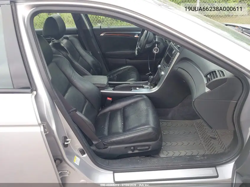 2008 Acura Tl 3.2 VIN: 19UUA66238A000611 Lot: 45569272