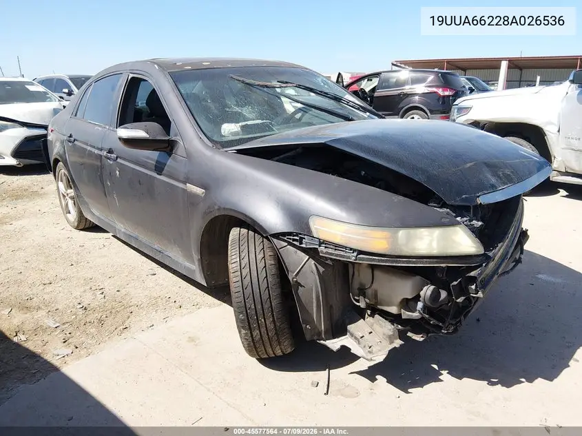 2008 Acura Tl 3.2 VIN: 19UUA66228A026536 Lot: 45577564