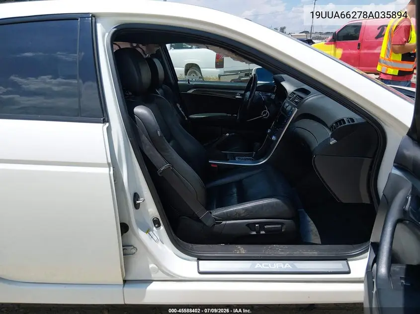 2008 Acura Tl 3.2 VIN: 19UUA66278A035894 Lot: 45588402