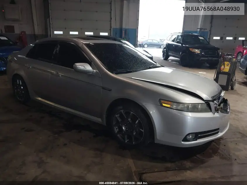 2008 Acura Tl Type S VIN: 19UUA76568A048930 Lot: 45594841