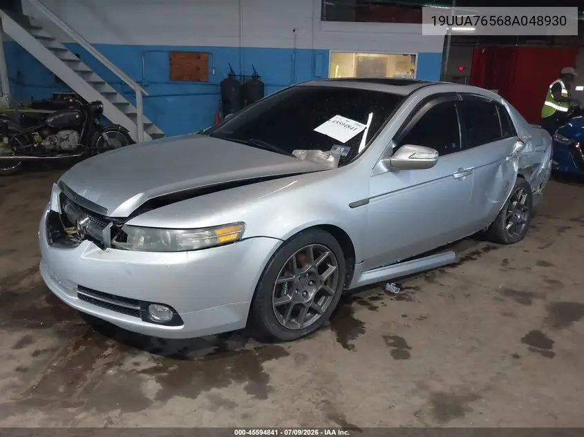 2008 Acura Tl Type S VIN: 19UUA76568A048930 Lot: 45594841