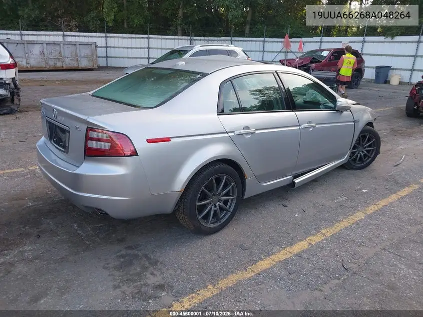 2008 Acura Tl 3.2 VIN: 19UUA66268A048264 Lot: 45600001