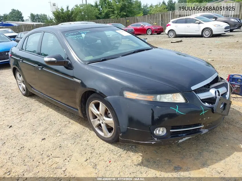 2008 Acura Tl 3.2 VIN: 19UUA66268A051925 Lot: 45600738