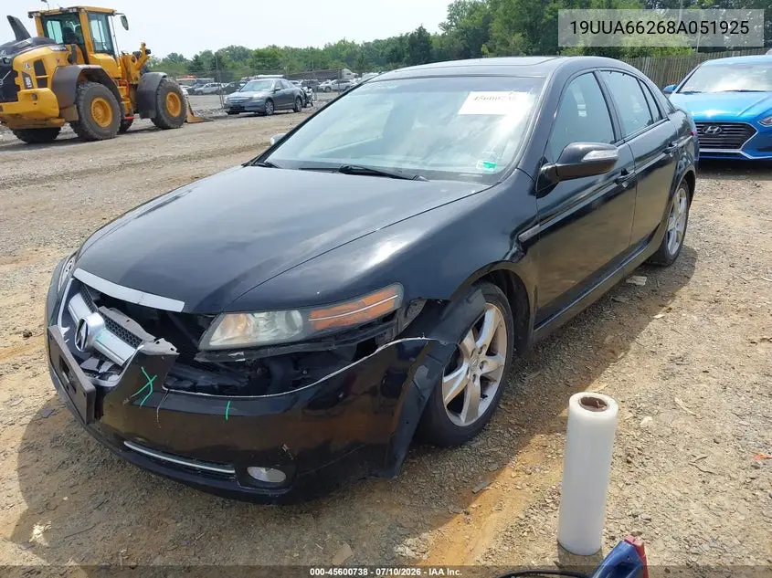 2008 Acura Tl 3.2 VIN: 19UUA66268A051925 Lot: 45600738