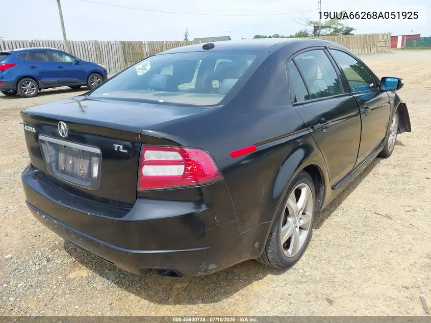 2008 Acura Tl 3.2 VIN: 19UUA66268A051925 Lot: 45600738