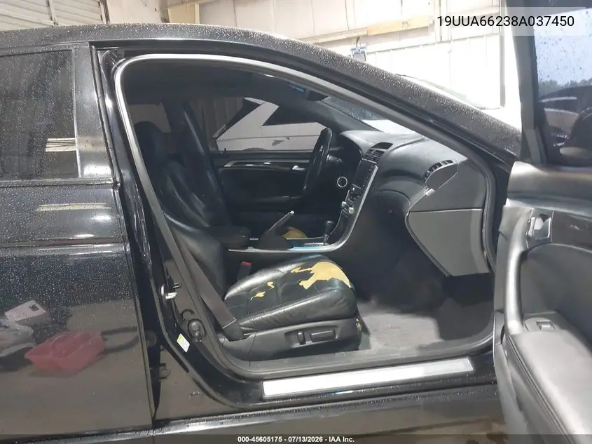 2008 Acura Tl 3.2 VIN: 19UUA66238A037450 Lot: 45605175