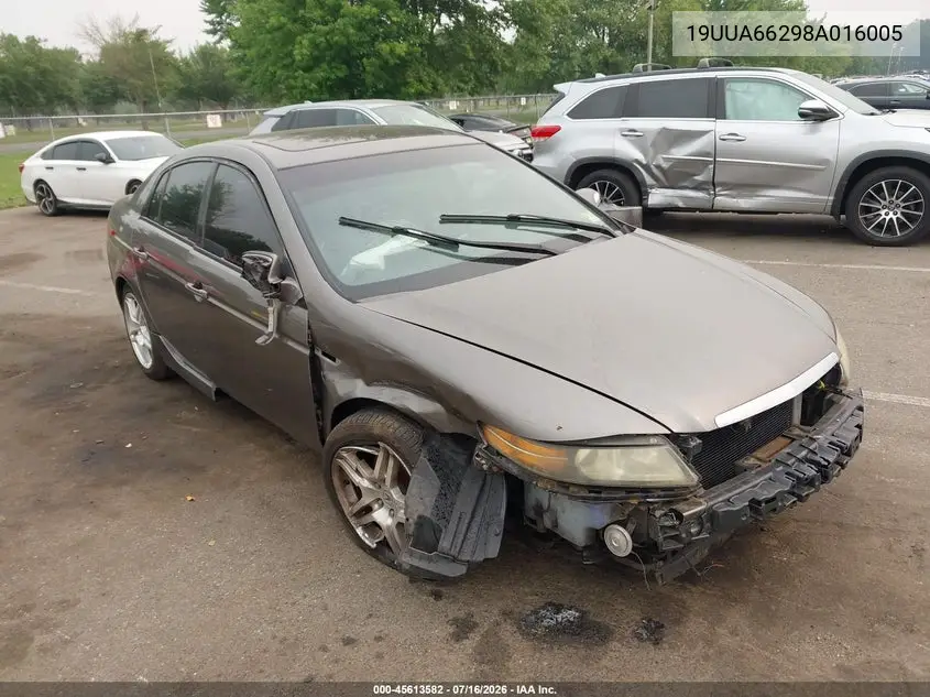 2008 Acura Tl 3.2 VIN: 19UUA66298A016005 Lot: 45613582