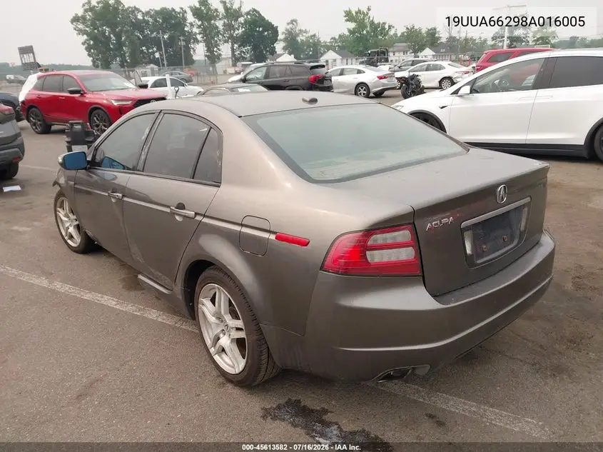 2008 Acura Tl 3.2 VIN: 19UUA66298A016005 Lot: 45613582