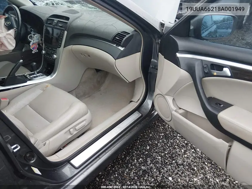 2008 Acura Tl 3.2 VIN: 19UUA66218A001949 Lot: 45618953