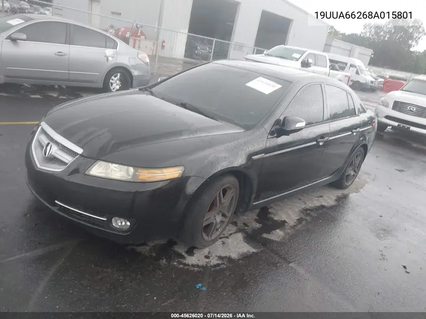 2008 Acura Tl 3.2 VIN: 19UUA66268A015801 Lot: 45626020