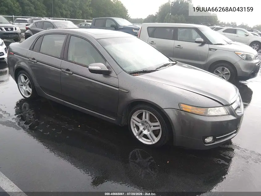 2008 Acura Tl 3.2 VIN: 19UUA66268A043159 Lot: 45665861