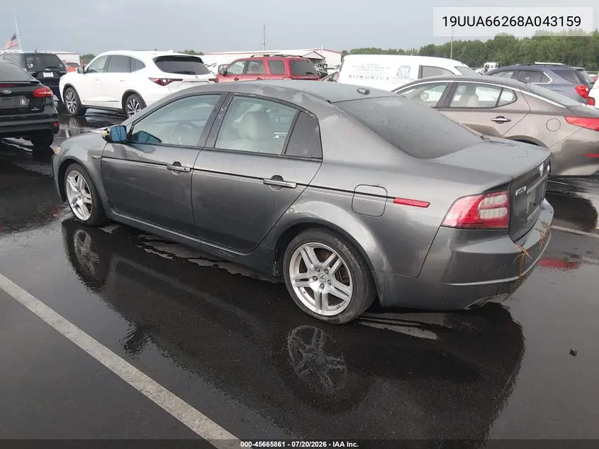 2008 Acura Tl 3.2 VIN: 19UUA66268A043159 Lot: 45665861