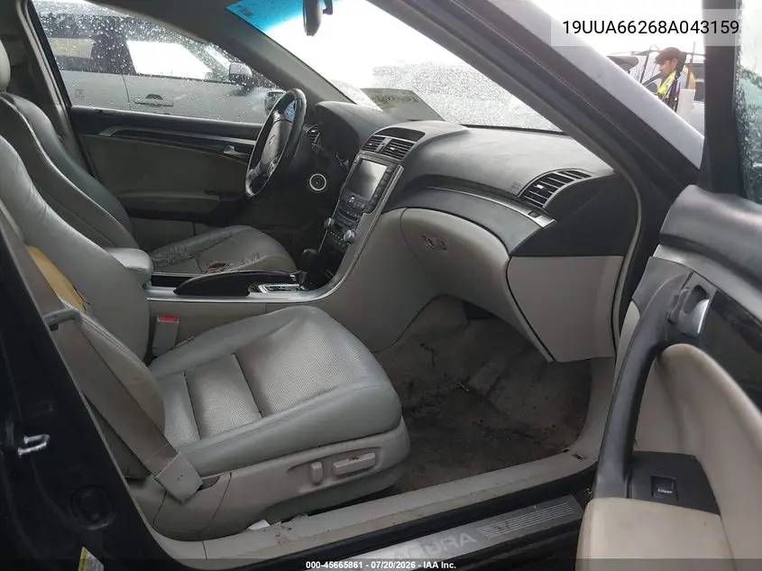 2008 Acura Tl 3.2 VIN: 19UUA66268A043159 Lot: 45665861