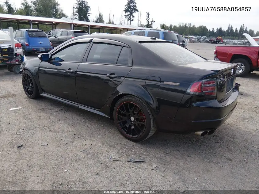 2008 Acura Tl Type S VIN: 19UUA76588A054857 Lot: 45670496