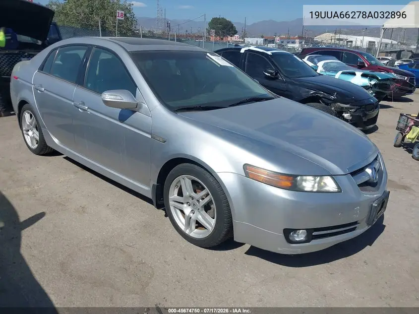 2008 Acura Tl 3.2 VIN: 19UUA66278A032896 Lot: 45674750