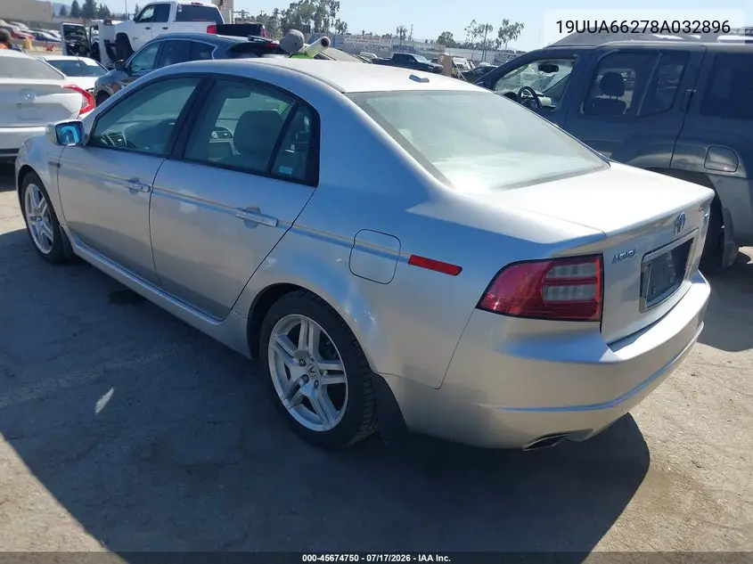 2008 Acura Tl 3.2 VIN: 19UUA66278A032896 Lot: 45674750