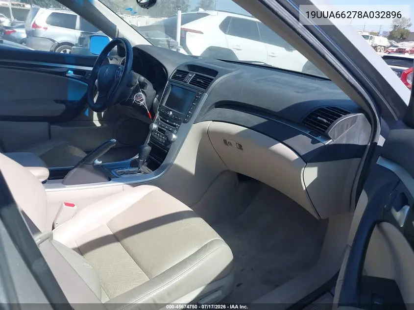2008 Acura Tl 3.2 VIN: 19UUA66278A032896 Lot: 45674750