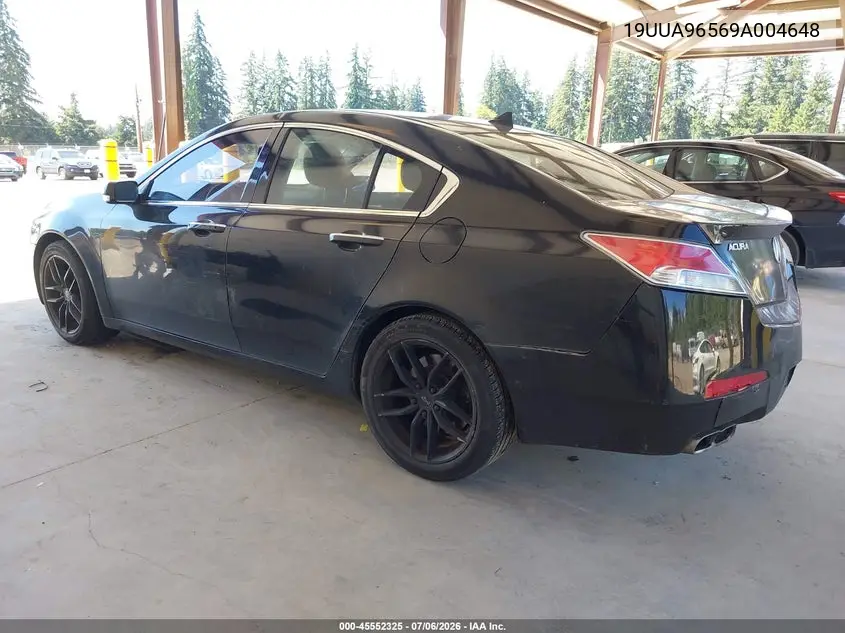 2009 Acura Tl 3.7 VIN: 19UUA96569A004648 Lot: 45552325
