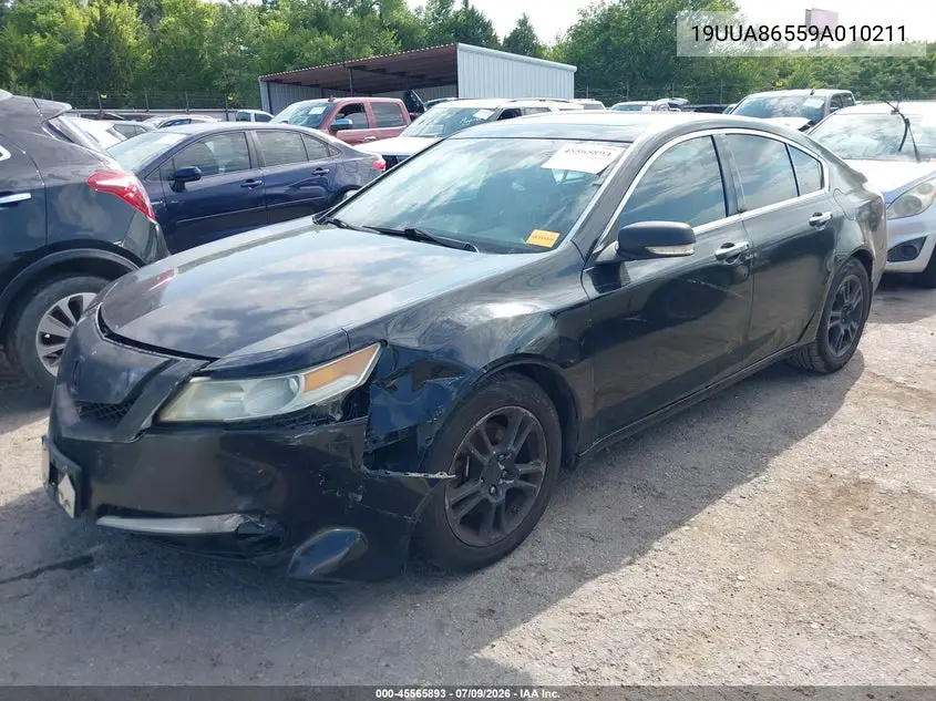 2009 Acura Tl 3.5 VIN: 19UUA86559A010211 Lot: 45565893