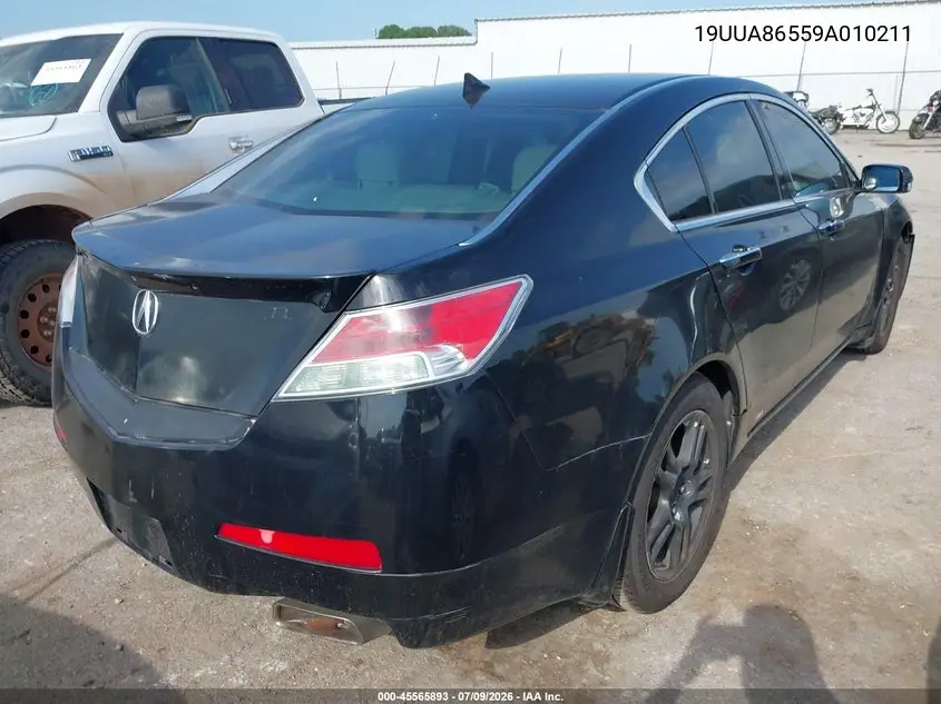 2009 Acura Tl 3.5 VIN: 19UUA86559A010211 Lot: 45565893