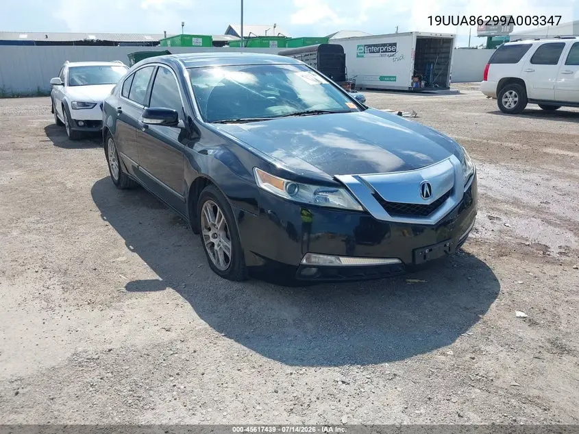 2009 Acura Tl 3.5 VIN: 19UUA86299A003347 Lot: 45617439