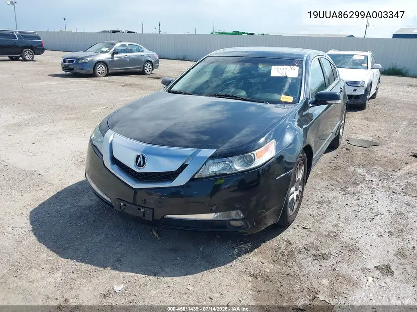 2009 Acura Tl 3.5 VIN: 19UUA86299A003347 Lot: 45617439