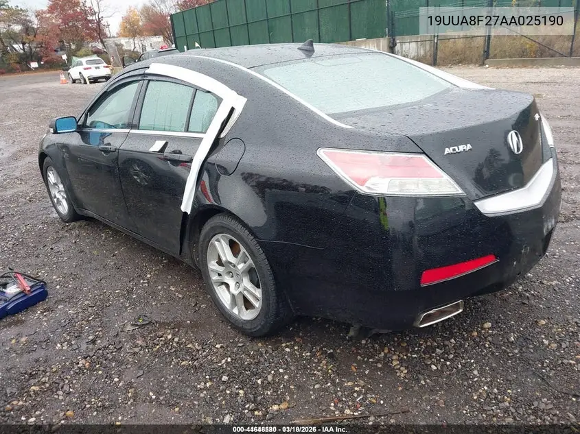 19UUA8F27AA025190 2010 Acura Tl 3.5