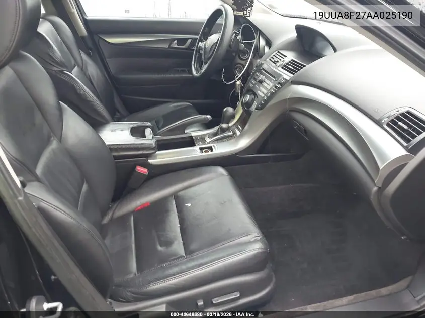 19UUA8F27AA025190 2010 Acura Tl 3.5