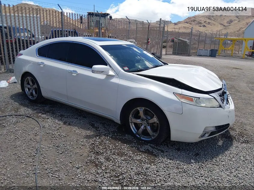 2010 Acura Tl 3.7 VIN: 19UUA9F53AA004434 Lot: 45490983