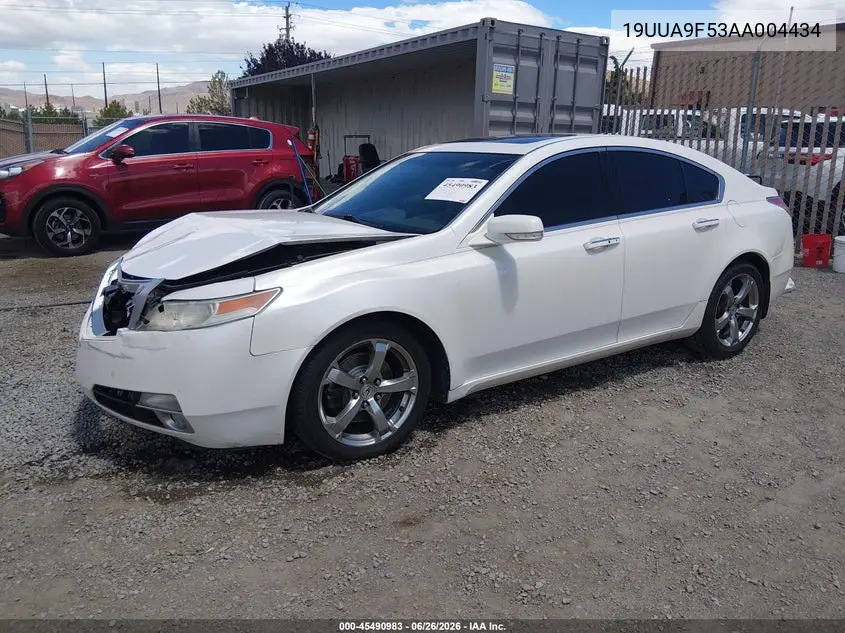 2010 Acura Tl 3.7 VIN: 19UUA9F53AA004434 Lot: 45490983