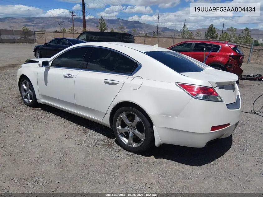 2010 Acura Tl 3.7 VIN: 19UUA9F53AA004434 Lot: 45490983