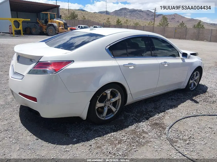 2010 Acura Tl 3.7 VIN: 19UUA9F53AA004434 Lot: 45490983
