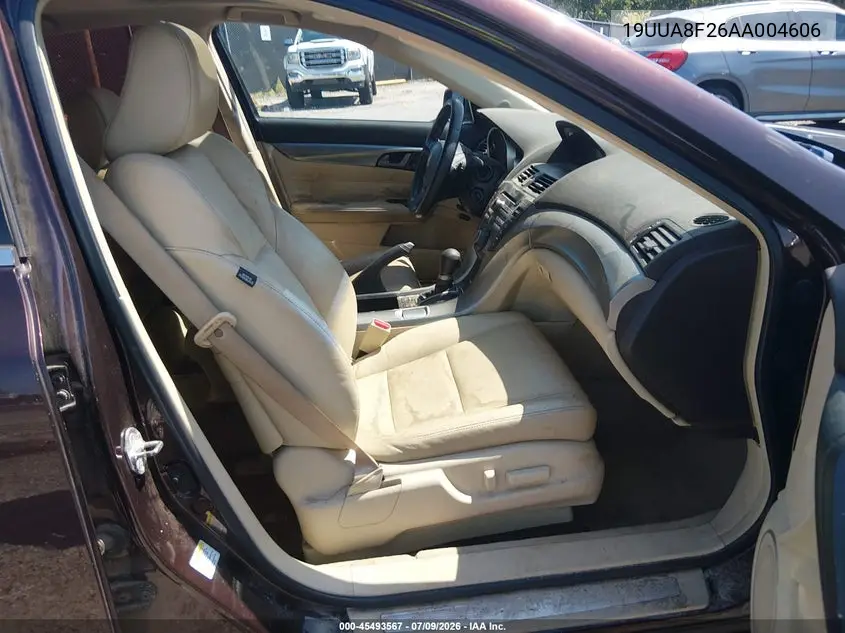 2010 Acura Tl 3.5 VIN: 19UUA8F26AA004606 Lot: 45493567