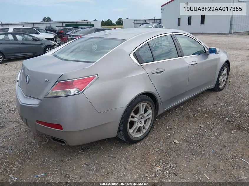2010 Acura Tl 3.5 VIN: 19UUA8F29AA017365 Lot: 45588461