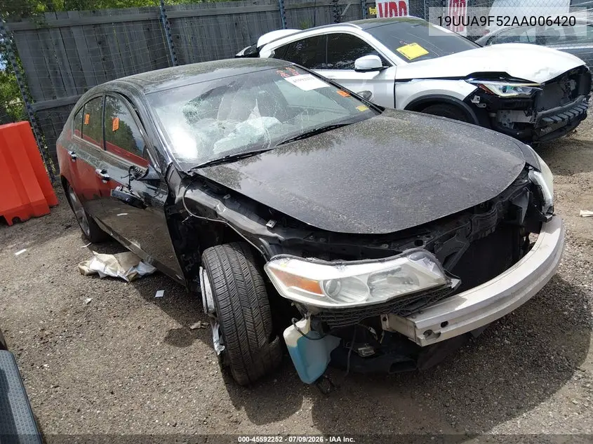 2010 Acura Tl 3.7 VIN: 19UUA9F52AA006420 Lot: 45592252