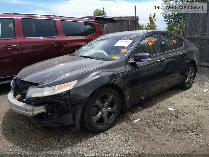 2010 Acura Tl 3.7 VIN: 19UUA9F52AA006420 Lot: 45592252