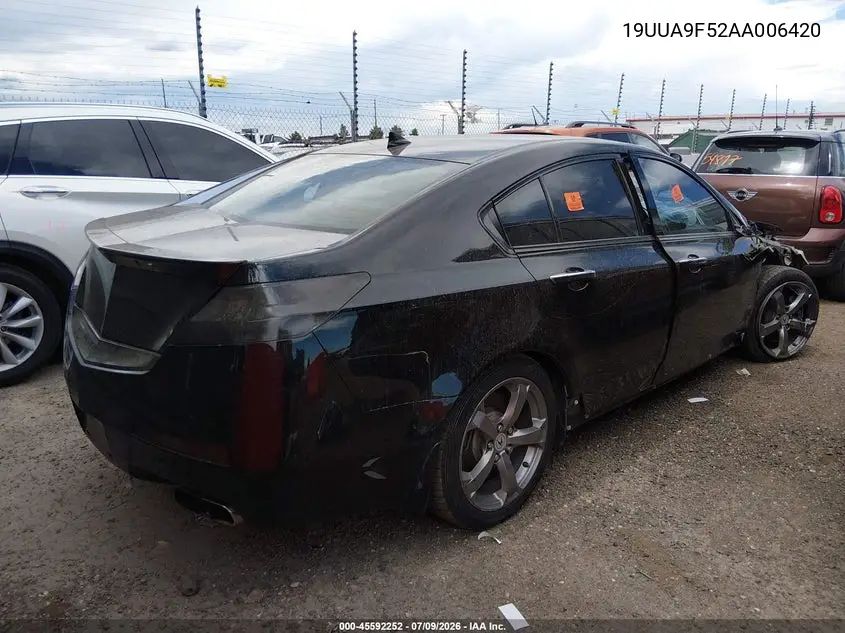 2010 Acura Tl 3.7 VIN: 19UUA9F52AA006420 Lot: 45592252