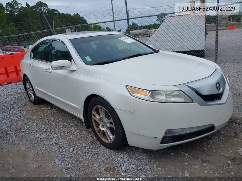 2010 Acura Tl 3.5 VIN: 19UUA8F52AA020229 Lot: 45609567