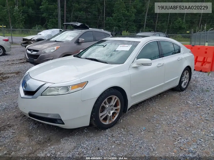 2010 Acura Tl 3.5 VIN: 19UUA8F52AA020229 Lot: 45609567