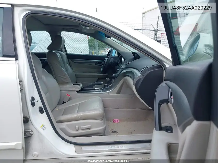 2010 Acura Tl 3.5 VIN: 19UUA8F52AA020229 Lot: 45609567