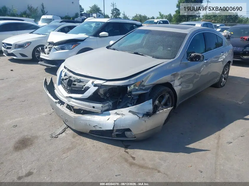 2011 Acura Tl 3.7 VIN: 19UUA9F5XBA000690 Lot: 45354378