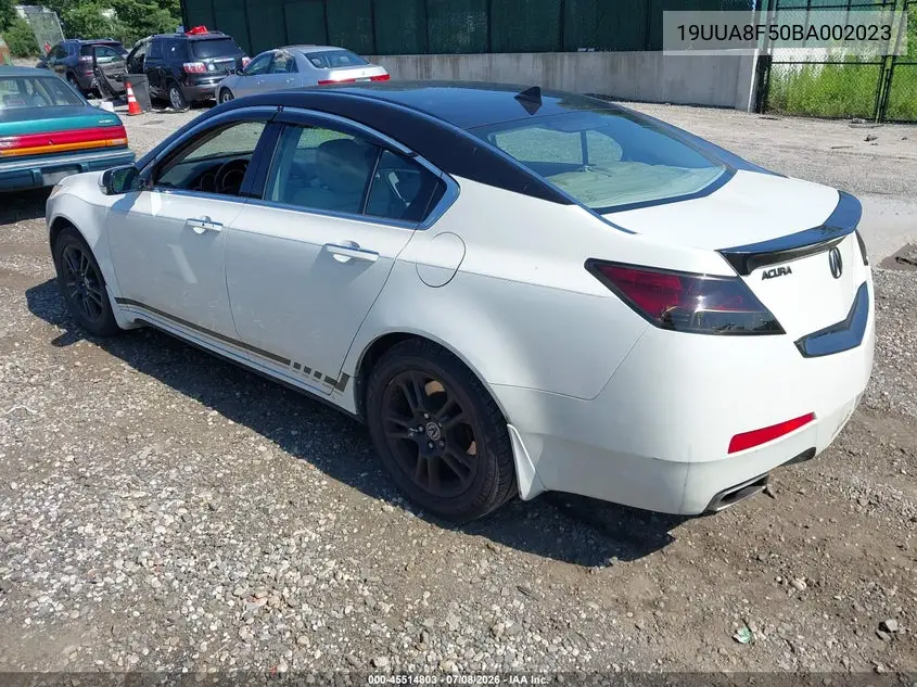 2011 Acura Tl 3.5 VIN: 19UUA8F50BA002023 Lot: 45514803