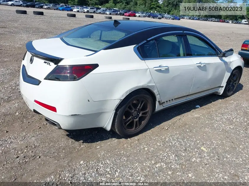 2011 Acura Tl 3.5 VIN: 19UUA8F50BA002023 Lot: 45514803