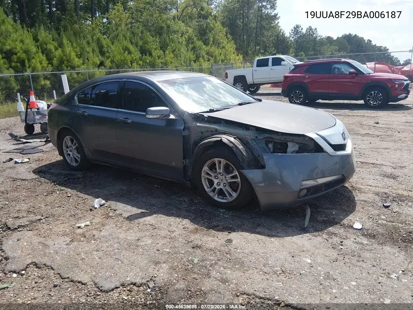 2011 Acura Tl 3.5 VIN: 19UUA8F29BA006187 Lot: 45639696