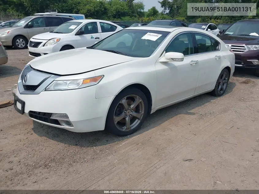 2011 Acura Tl 3.7 VIN: 19UUA9F51BA001131 Lot: 45659488