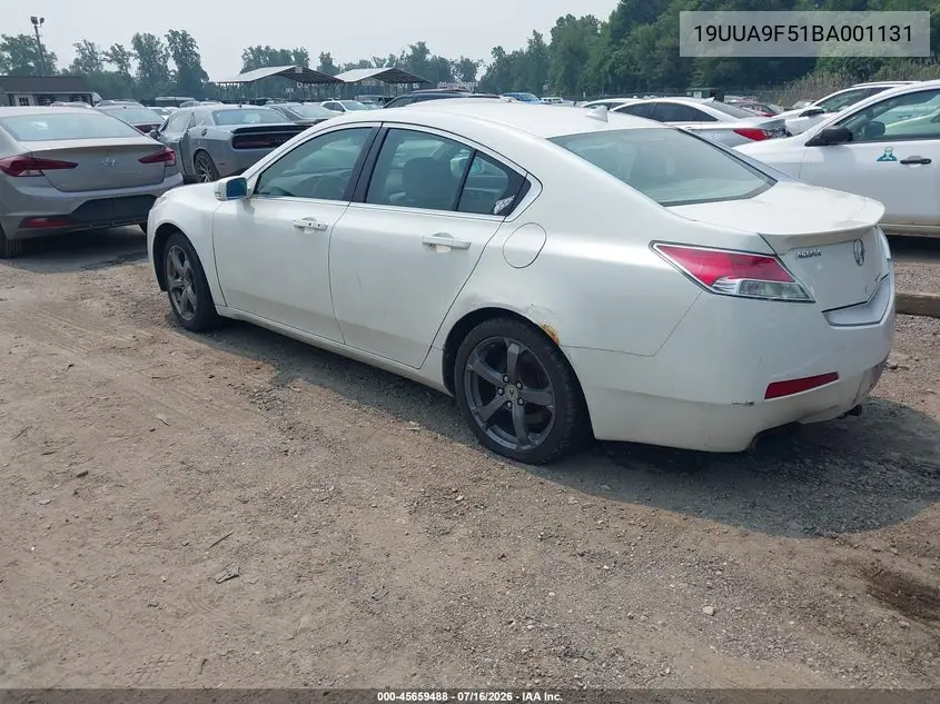 2011 Acura Tl 3.7 VIN: 19UUA9F51BA001131 Lot: 45659488