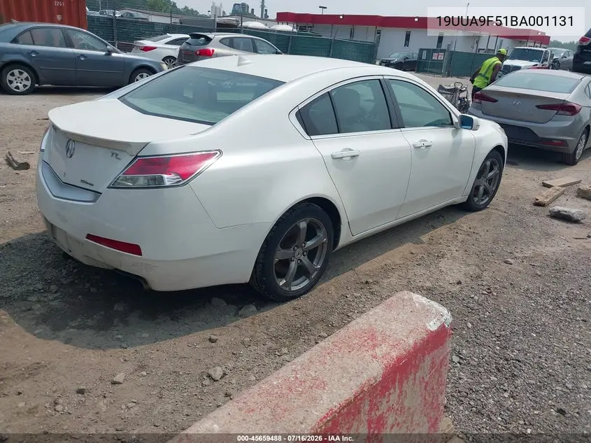 2011 Acura Tl 3.7 VIN: 19UUA9F51BA001131 Lot: 45659488