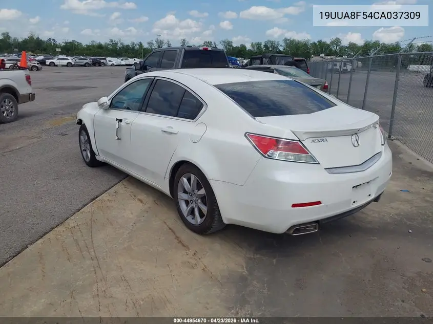 19UUA8F54CA037309 2012 Acura Tl Tech Auto