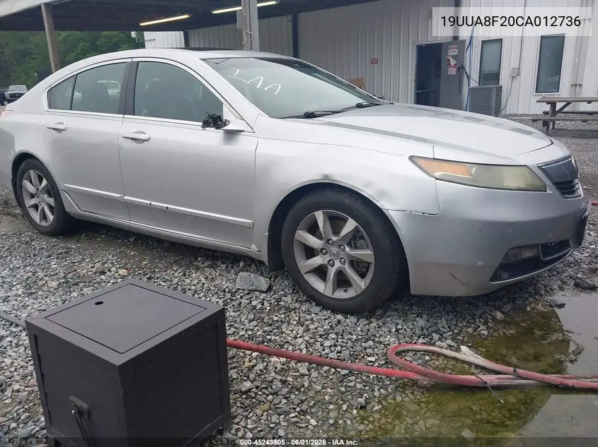2012 Acura Tl 3.5 VIN: 19UUA8F20CA012736 Lot: 45243905